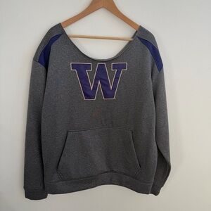 University of Washington Huskies Off the Shoulder Sweatshirt